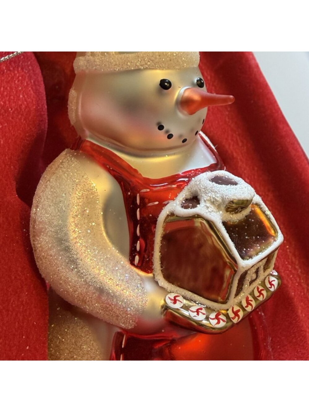 Williams Sonoma Limited Edition Baker Chef Snowman Glass Holiday Ornaments 2005 - Picture 13 of 16